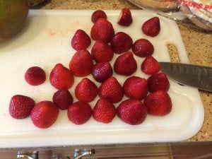 fruit bruschetta strawberries