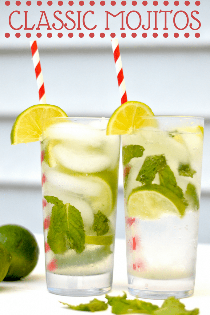A mojito is the perfect marriage of mint and lime flavors, lightly sweetened with sugar and made super crisp and bubbly with the addition of club soda.