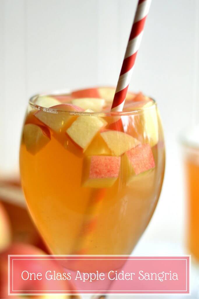 One Glass Apple Cider Sangria