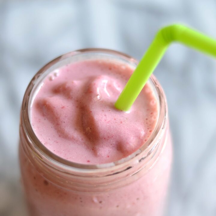 Strawberries and Cream Protein Smoothie