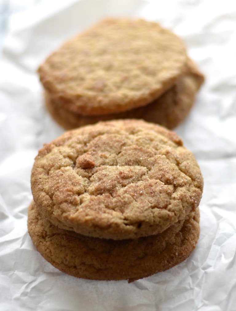White Chocolate Snickerdoodle Cookies