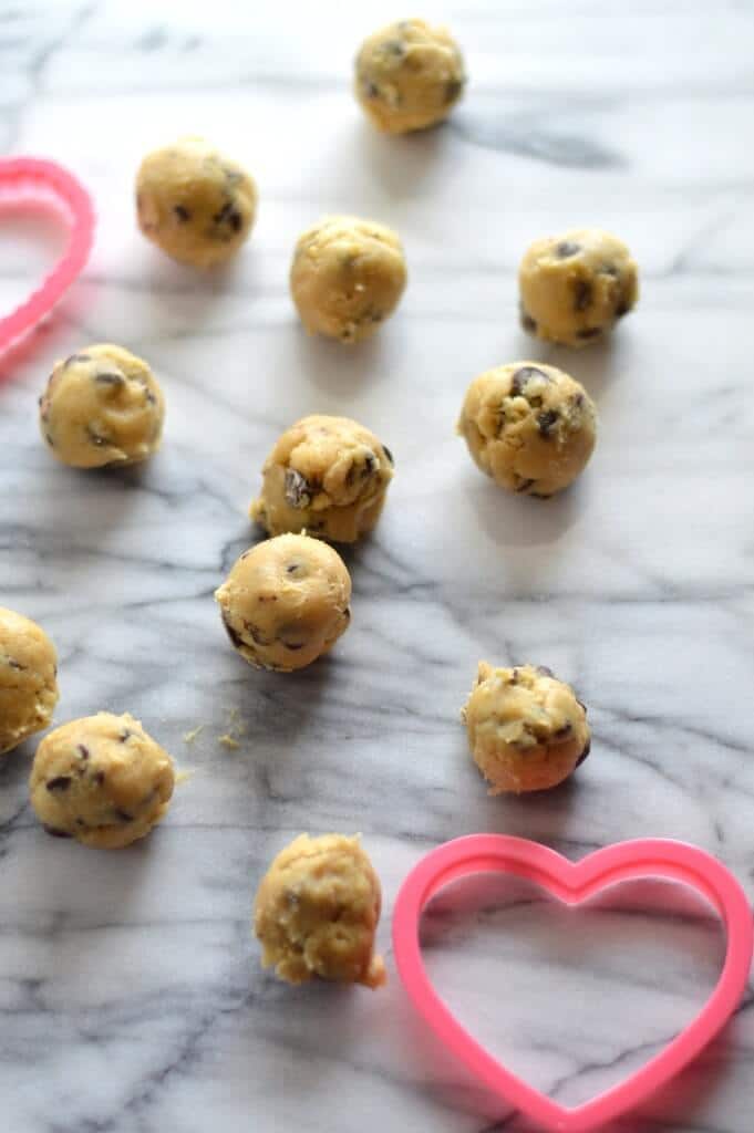 valentine's day cookie dough