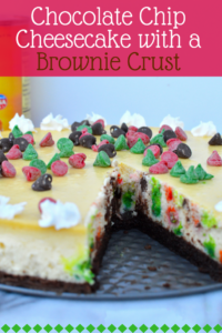 This Chocolate Chip Cheesecake with a Brownie Crust takes a little bit of patience and easily turns into a wonderfully impressive dessert that will have your friends and family begging you for the recipe.