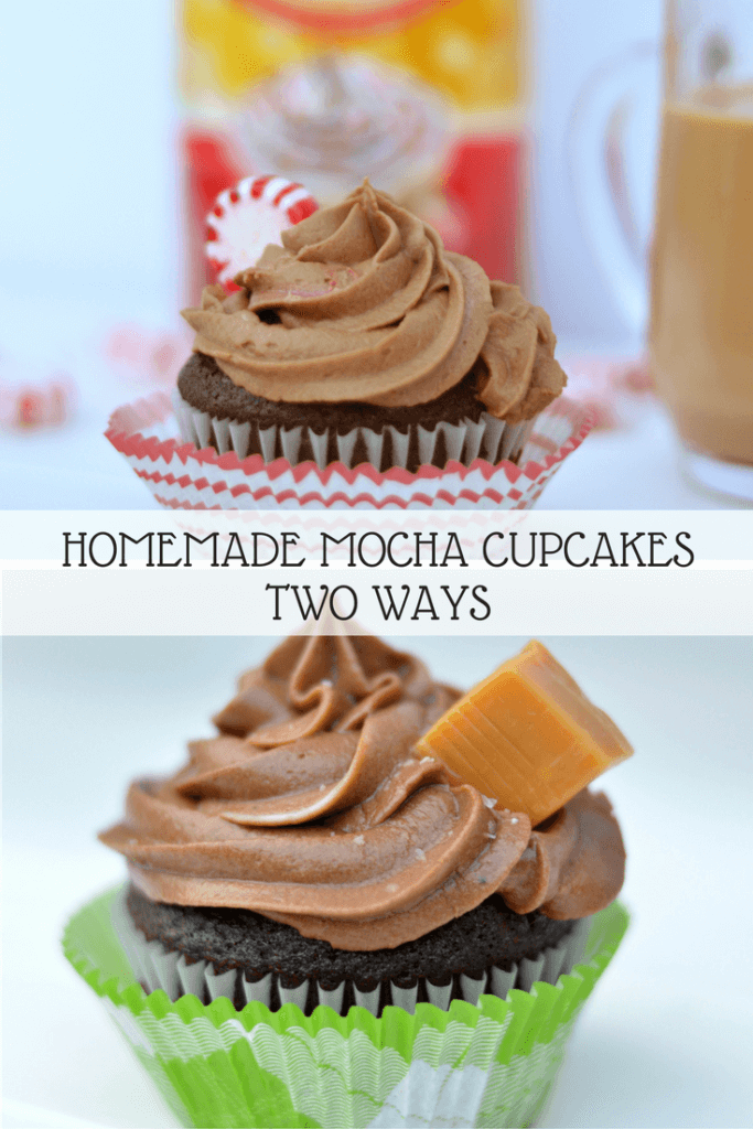 These homemade mocha cupcakes are homemade from cake to frosting. The mocha buttercream is incredible!