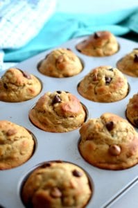 These peanut butter, banana and oatmeal muffins are perfect for any breakfast craving!