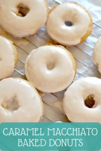 Caramel Macchiato Baked Donuts are made with a secret ingredient in the batter and icing that really rev up the flavor in these donuts!