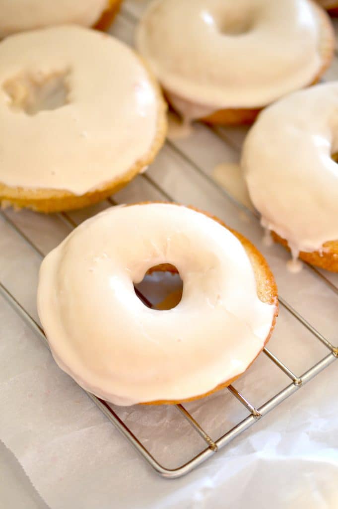 Paired with a cup of joe, Caramel Macchiato Baked Donuts are sure to cure any sweet tooth!