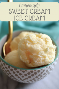 Making your own Homemade Sweet Cream Ice Cream is a million times better than store-bought!