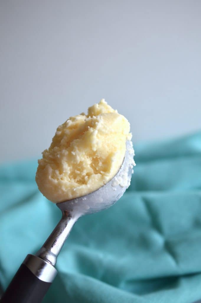 Making your own Homemade Sweet Cream Ice Cream is a lot like making your own bread for the first time. It takes a bit of patience, but the finished product is so delicious and a million times better than store bought ice cream.
