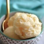 Making your own Homemade Sweet Cream Ice Cream is a lot like making your own bread for the first time. It takes a bit of patience, but the finished product is so delicious and a million times better than store bought!