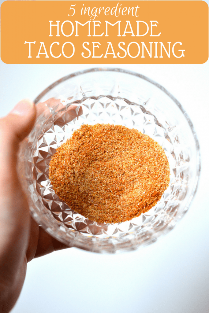 This 5 Ingredient Homemade Taco Seasoning is perfect to replace that store bought stuff. No funky ingredients that you can’t pronounce - just perfectly blended spices!