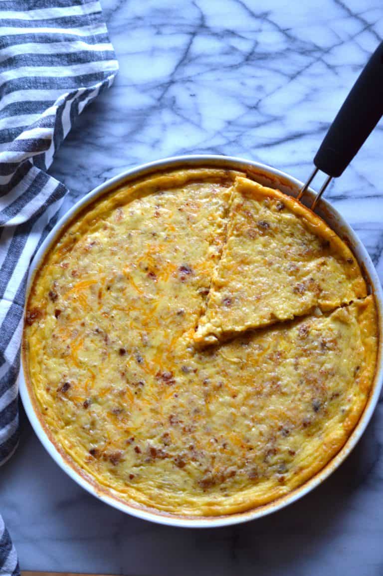Cheddar Bacon & Onion Quiche