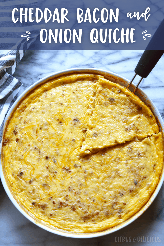 Cheddar Bacon Onion Quiche