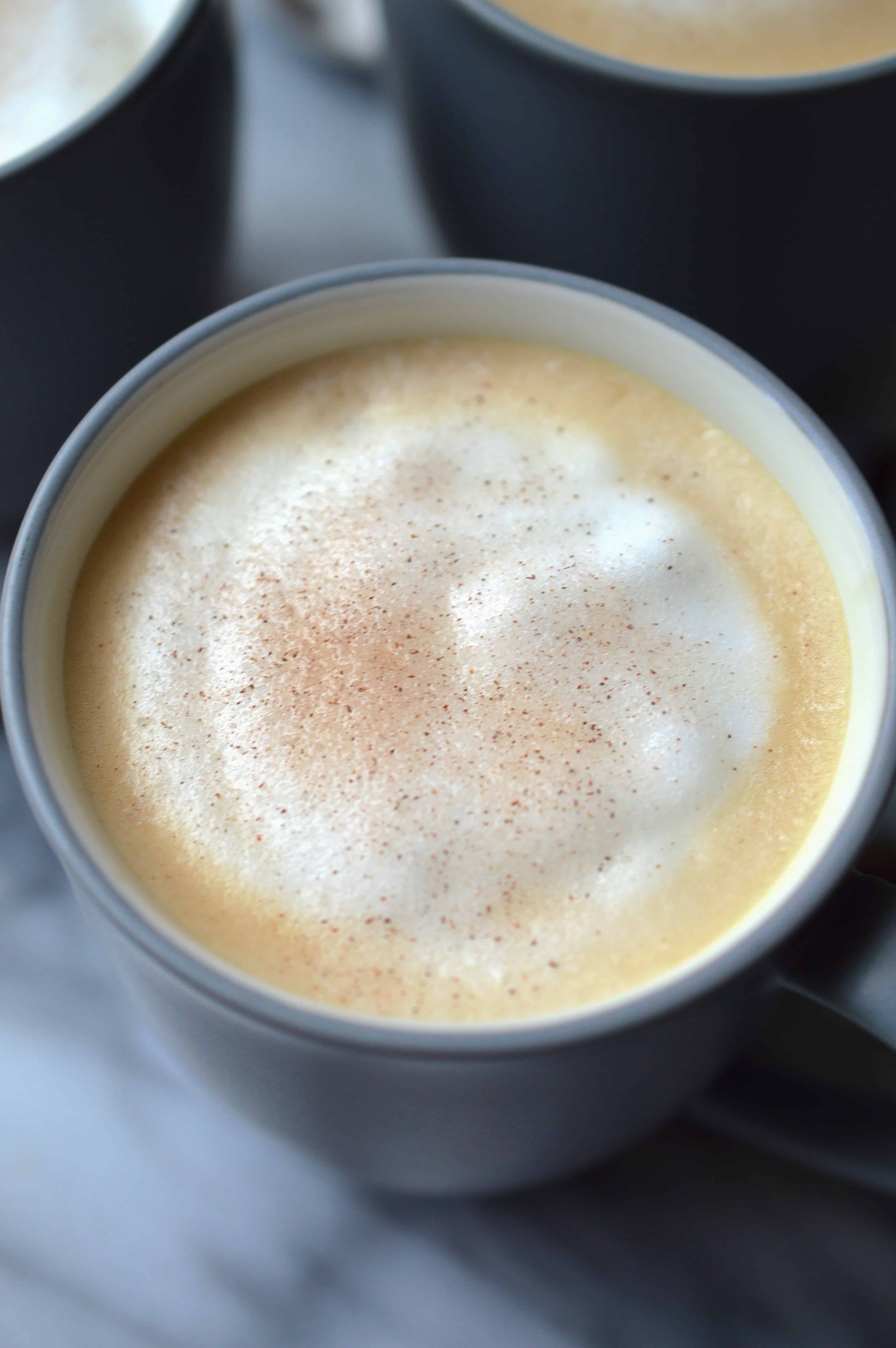 You’ll enjoy all the warm and cozy flavors of cinnamon and sugar in this Cinnamon Sugar Latte. Make it at home for a fraction of the price of a coffeehouse latte!