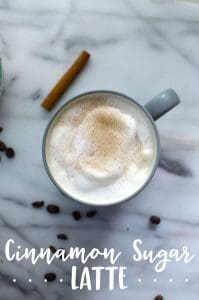 You’ll enjoy all the warm and cozy flavors of cinnamon and sugar in this Snickerdoodle Latte. Make it at home for a fraction of the price of a coffeehouse latte!