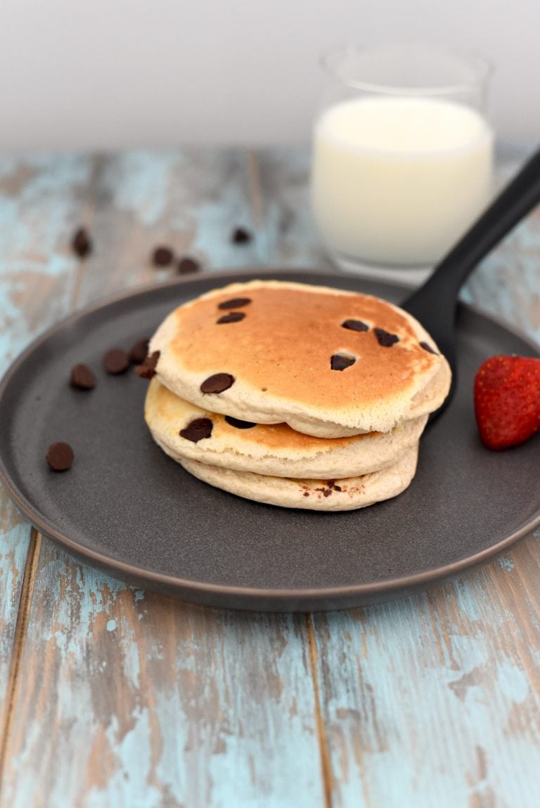 Chocolate Chip Protein Pancakes