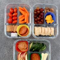 Glass Meal Prep Containers 3 Compartments, 5 Pack 36 oz