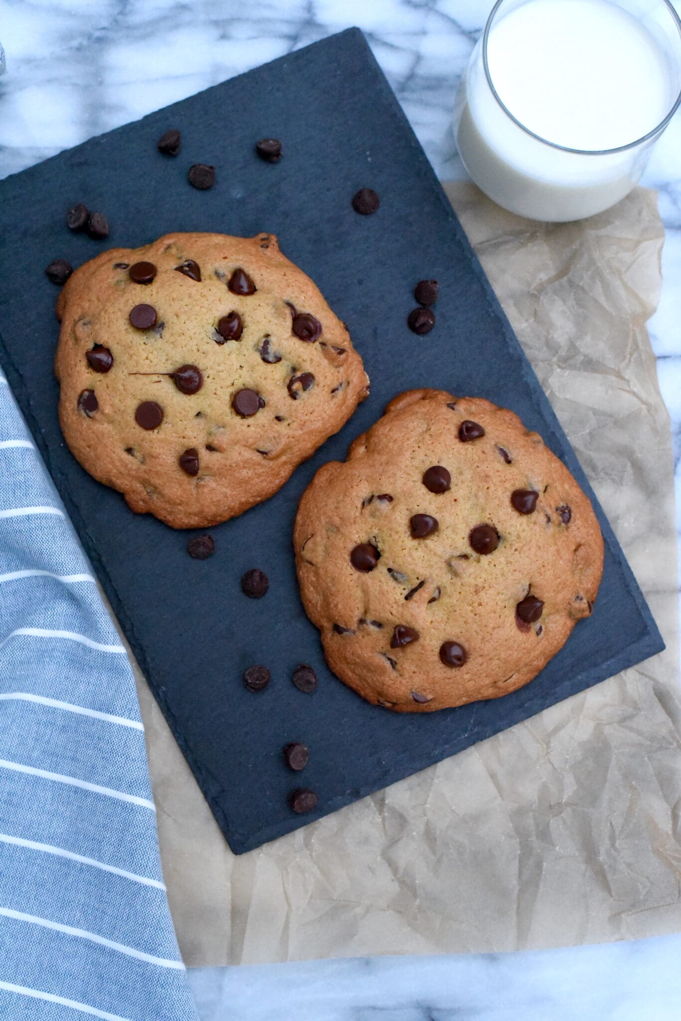 Two Big Soft Chocolate Chip Cookies – Citrus & Delicious
